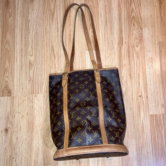 Authentic LV Vintage 90s Bucket Monogram Bag Purse Louis Vuitton Made In France - Picture 3 of 16